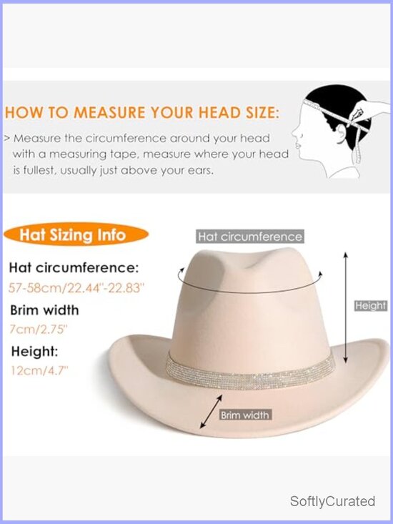 Bling Diamond Buckle Belt Cowboy Fedora Hat Unisex Western main image 4